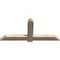 Ekena Millwork Eugene Smooth Timber Gable Bracket, Douglas Fir, 60"W x 27"H x 3 1/2"D x 5 1/2"F, 11/12 Pitch GBW060X27X0406EUG00SDF - alternate 5